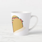 Tasse Latte Restaurant Isomtric Tacos Shell (Droite)