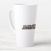 Tasse Latte Rester en phase - texte (Angle gauche)
