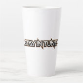 Tasse Latte Rester en phase - texte (Devant)
