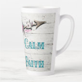 Tasse Latte Restez calme Ayez foi (Droite)