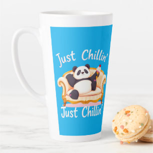 Tasse Latte Restez calme et juste détendez-vous avec la glace