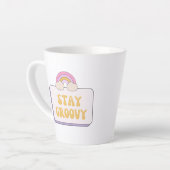 Tasse Latte Restez Groovy (Angle gauche)