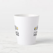 Tasse Latte Restez Positif (Devant)