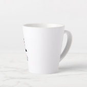 Tasse Latte Restez Positif... Même les Jours de Charge. (Angle droit)