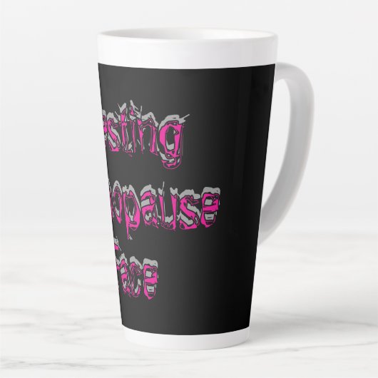 Tasse Latte Resting Menopause (Angle droit)