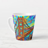 Tasse Latte Résumé Frisco (Angle gauche)