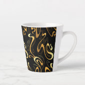 Tasse Latte Résumé Jaune (Droite)