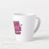 Tasse Latte Retro 90s "Sass Mode Activated" (Angle droit)