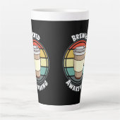 Tasse Latte Rétro Brûlé éveil à chaud pour aller (Devant)