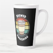Tasse Latte Rétro Brûlé éveil à chaud pour aller (Droite)