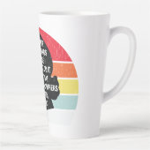 Tasse Latte Retro Combat Pour Les Choses Qui Vous Intéressent (Droite)