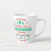 Tasse Latte Retro frais coupe arbres de Noël Annonce (Droite)