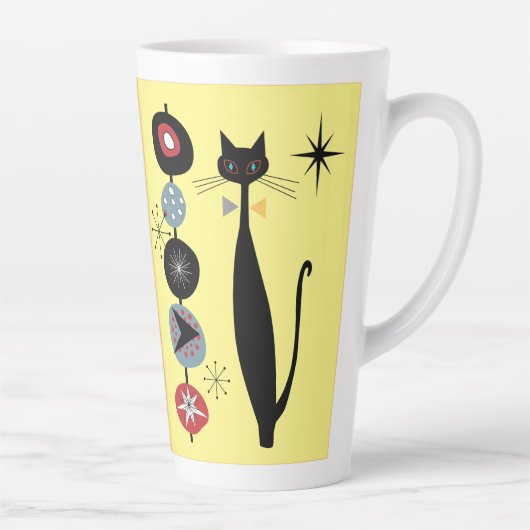 Tasse Latte Retro l'ère atomique milieu du siècle moderne Cool (Droite)