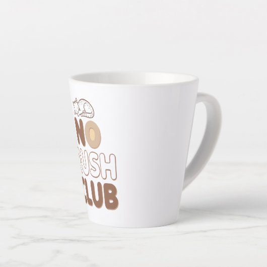 Tasse Latte Retro "No Rush Club" for Relaxing (Angle droit)
