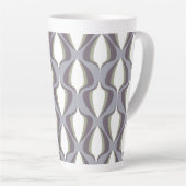 Tasse Latte Retro Ogee Grey (Angle droit)
