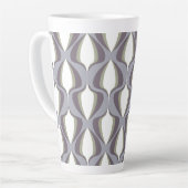 Tasse Latte Retro Ogee Grey (Angle gauche)