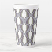 Tasse Latte Retro Ogee Grey (Devant)