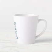 Tasse Latte Retro Positive and Relaxing Saying (Droite)