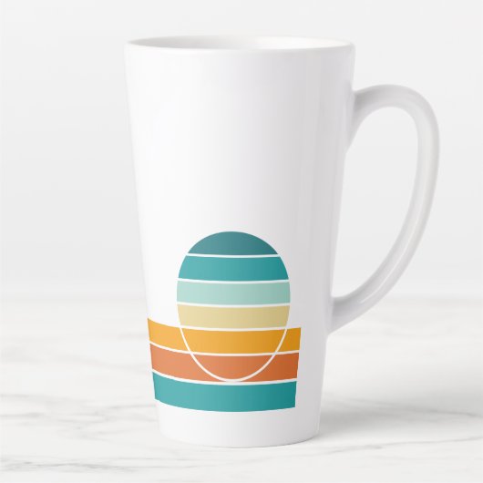 Tasse Latte Retro Sunset 74 (Droite)