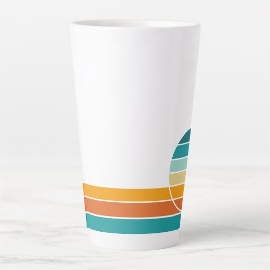 Tasse Latte Retro Sunset 76 (Devant)