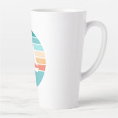 Tasse Latte Retro Sunset Effet Perdu + Voilier (Droite)