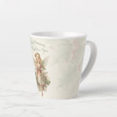 Tasse Latte Retro Vintage fille Angel Noël Holly (Angle droit)
