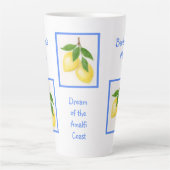 Tasse Latte Rêve de la côte amalfitaine CUSTOM (Devant)