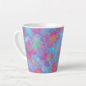 Tasse Latte Rêve rose et turquoise (Angle gauche)