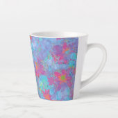 Tasse Latte Rêve rose et turquoise (Droite)