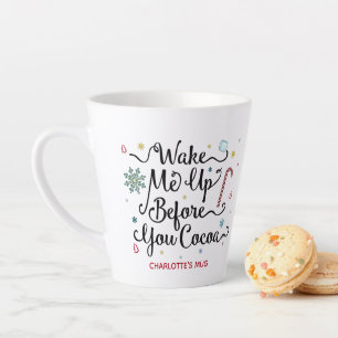 Tasse Latte Réveillez-Moi Avant Que Vous Cocoa Nom Personnalis