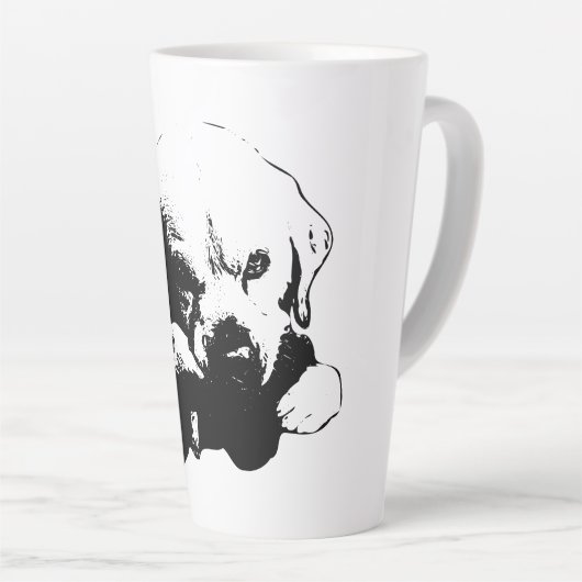 Tasse Latte Revendication sans cliques (Angle droit)