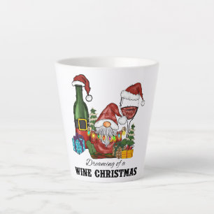 Tasse Latte Rêver d'un Noël de vin