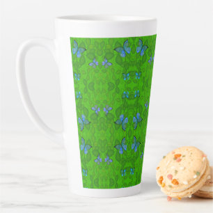 Tasse Latte Rêves de la Forêt Tropicale Papillon de Vigne Tout