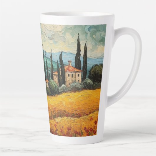 Tasse Latte Rêves toscans dorés (Droite)