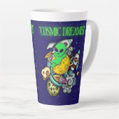 Tasse Latte rêveur cosmique (Angle droit)
