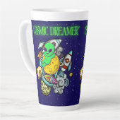 Tasse Latte rêveur cosmique (Angle gauche)
