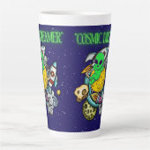 Tasse Latte rêveur cosmique (Devant)