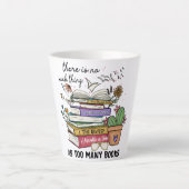 Tasse Latte Rien De Trop De Livres (Devant)