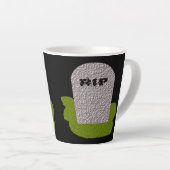 Tasse Latte RIP Tombstone (Angle droit)