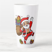 Tasse Latte Ripped Santa Christmas | Muscular Claus & Holiday (Devant)