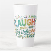 Tasse Latte Rire Joie Libérée (Devant)