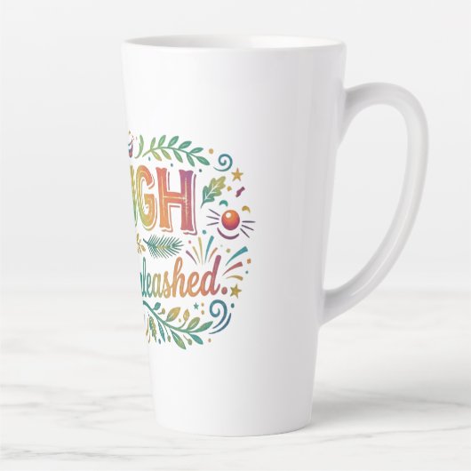 Tasse Latte Rire Joie Libérée (Droite)