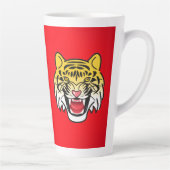 Tasse Latte Rire Tigre Visage Artwork-21876 (Droite)