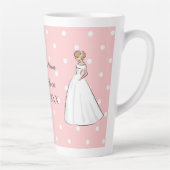 Tasse Latte Robe de mariée élégante fête de douche nuptiale (Droite)