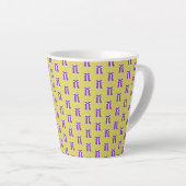 Tasse Latte Robe violette en croix (Angle droit)