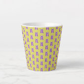 Tasse Latte Robe violette en croix (Devant)