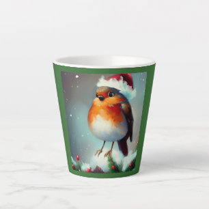 Tasse Latte Robin de Noël 1