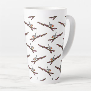 Tasse Latte Robin sur Sakura