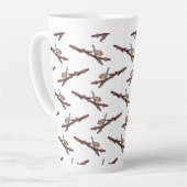 Tasse Latte Robin sur Sakura (Angle gauche)