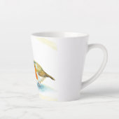Tasse Latte Robins rouges en hiver petits (Droite)